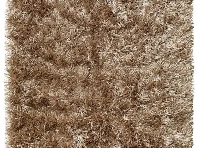 Carpet rectangular piece of wood on wall 3D model
