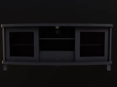 Table TV Stand  Low-poly 3D model