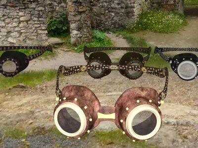 Pack props accessories sci fi 3D model