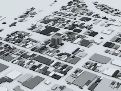 Niigata Streets and Buildings 3D model