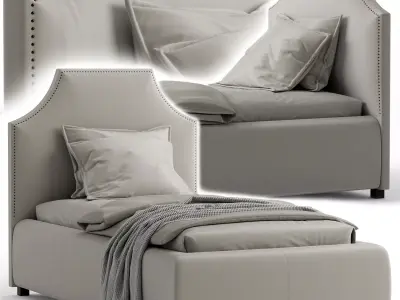 Single bed 3 3D model