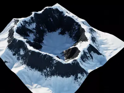 Snow Mountain 05 3D model