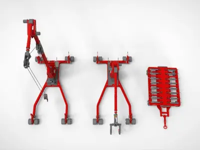 sci fi lifting and loading equipment 3D model