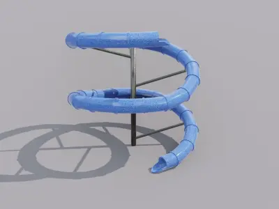 Slide  Low-poly 3D model