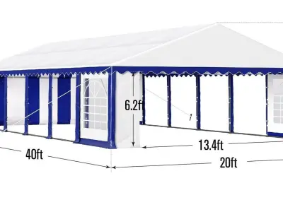 Large Outdoor MarqueeTent 3D model