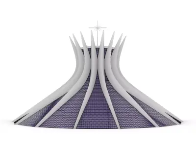 Cathedral Of Brasilla  3d Architectural Model 3D model