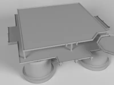 oil platform 3D print model