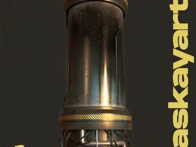 Sci Fi Lab Capsule  Low-poly 3D model