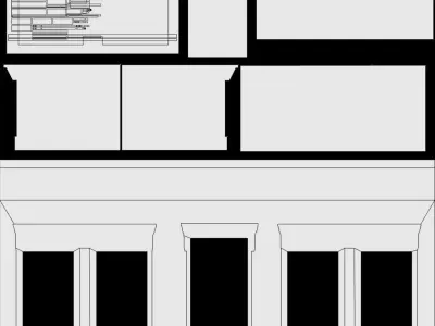 ANCIENT HOUSE OF BUENOS AIRES Low-poly 3D model