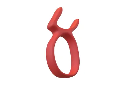 Suzhou Numerals Five V1 002 Low-poly 3D model