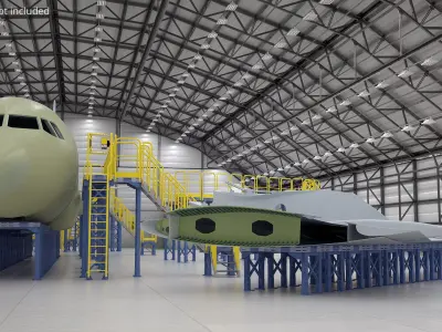  A320 Airbus Wing Assembly Split 