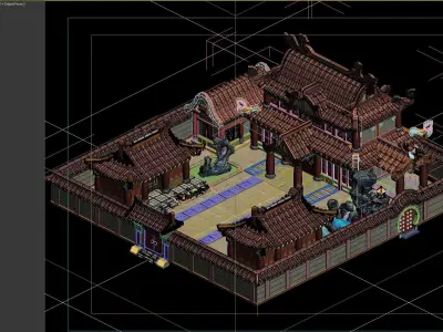 Ancient Architecture 3D model 21