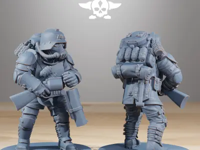 GrimGuard Ironclads 3D print model