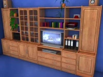 JH-CAD-interior-library glass container with sand in it 3D model