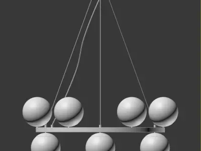 Lampatron Sanne Round Chandelier 3D model