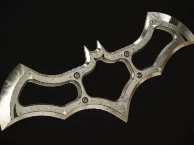 Batman Batarang PBR Low-poly 3D model