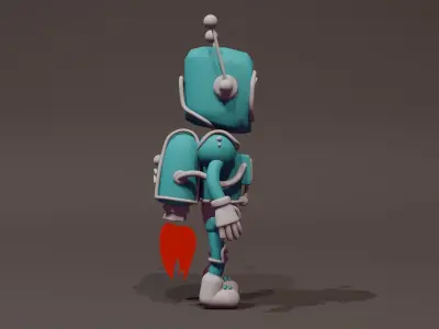Cartoon Astronaut 3D Model 3D model