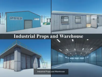 Big Warehouse Pack and Industrial Props Collection