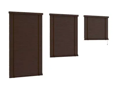 Dark Wood Shutters 3D model