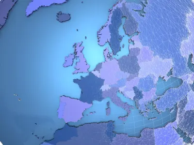  Earth With Countries 