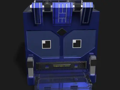 Square Portal Low-poly 3D model