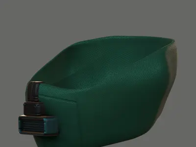 Gas mask helmet 3d model scifi Low-poly  Low-poly 3D model