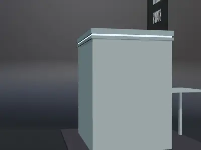 Radiant acdemy Low-poly 3D model