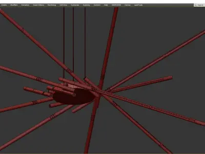 Castana Sputnik Chandelier 3D model
