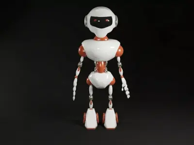 Random Dynamics Humanoid Robot 3D Model Low-poly 3D model