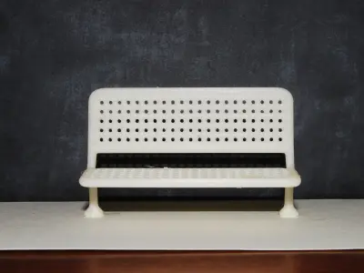 Modern outdoor bench for architecture-props 3D print model