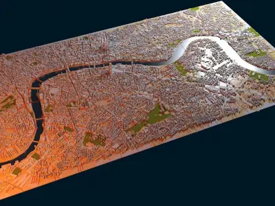 London 3D Map 3D model