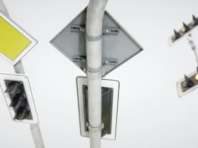 Traffic Lights 3D model 2