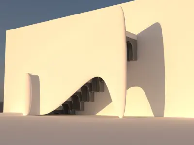 Organic stairs 3D model