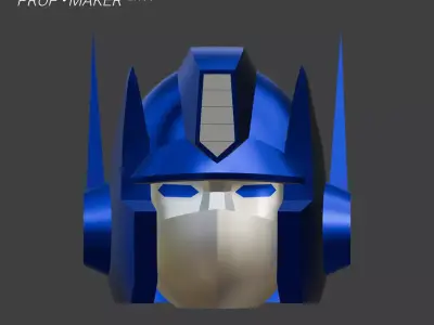 DIY Transformers G1 Optimus Prime Helmet EVA Foam Template 3D model