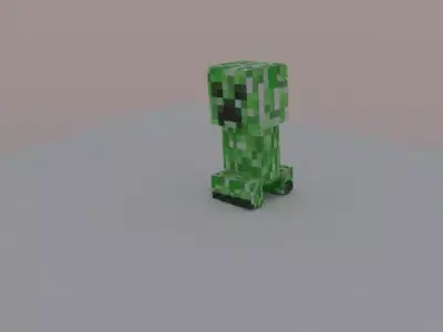 minecraft creeper 3D model