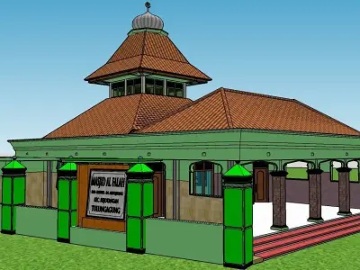 Masjid Al Falah 3D print model