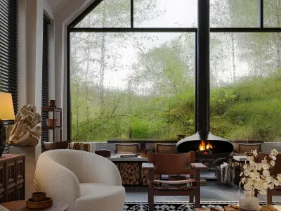 Houses in the forest 3D model