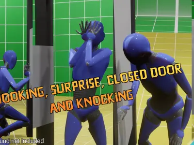 Open Door animations - Motion Cast09 Vol1 3D model