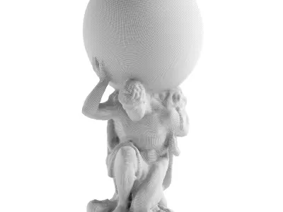 Hercules holding Globe 3D model