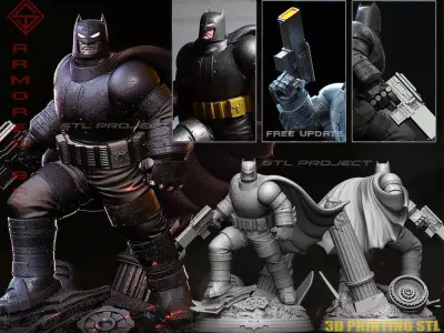 Armored Bat 3D print model