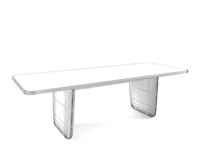 Vulcano concrete dining table Free 3D model