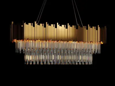 GIO CRYSTAL Dining Room Chandelier MORSALE 3D model