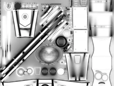 Mecatronico robot 3D model