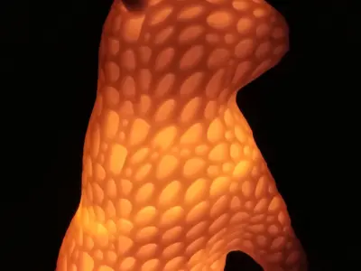 Voronoi bunny  3D print model