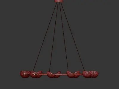 AVION ROUND CHANDELIER 3D model