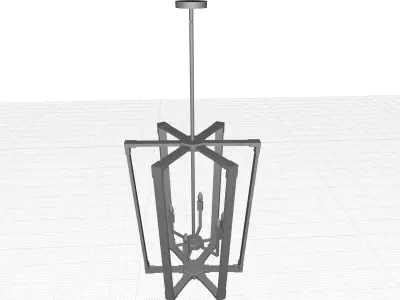 Caenada Light Candle Chandelier 3D model