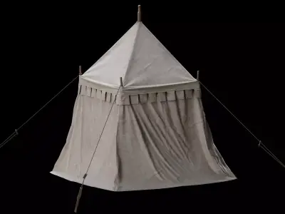 Medieval Tent 06 Low-poly 3D model