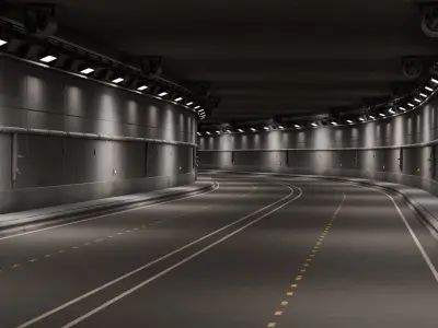 modular road tunnel 3D model