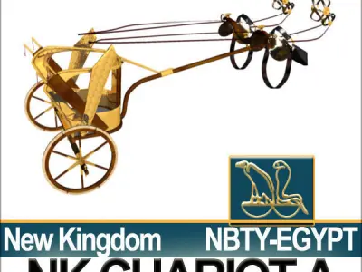 Ancient Egyptian Chariot A New Kingdom 3D model