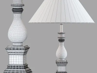 Flamant barbara black 41 cm 3D model